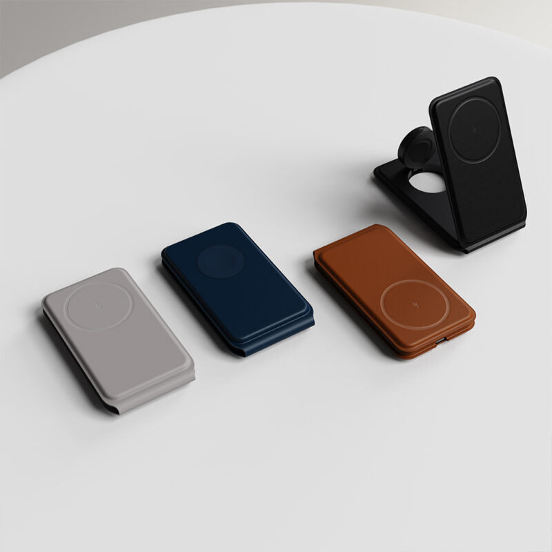 3n1 MAGBOLT PRO – Compact Foldable 3-in-1 Wireless Charger with 15W Fast Phone Charging & Dual Watch Compatibility