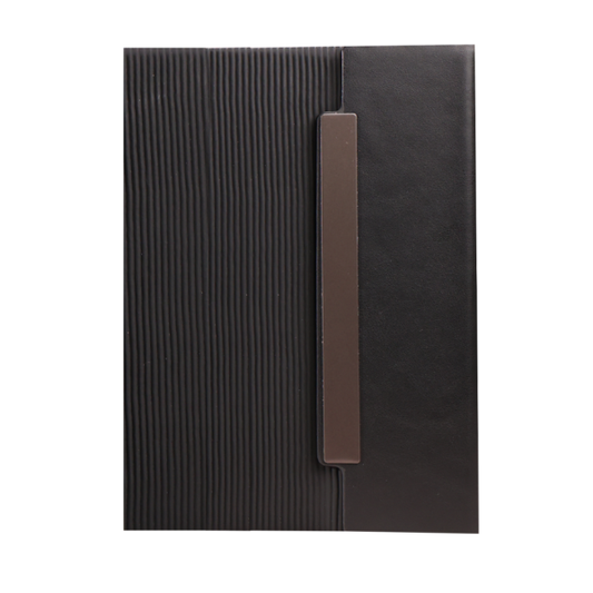 NOTE FLAP ? Stylish PU Leather Notebook with 150 High-Quality Sheets and Durable Steel Binding