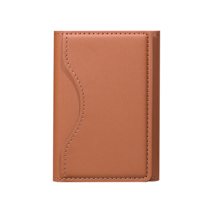 CARD CASE ? Slim PU Leather Card Holder with MagSafe Attachment for Secure and Easy Access
