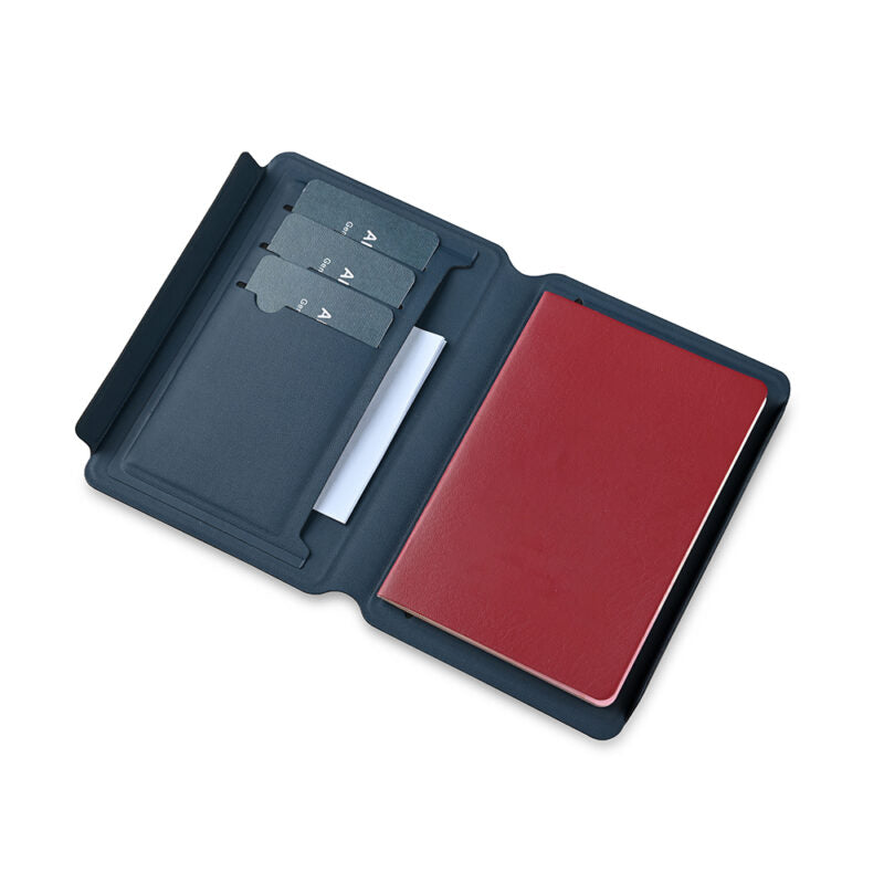 PASSPORT CASE PLUS ? Elegant Magnetic Closure Passport Holder with Recycled PU for Secure Travel Organization