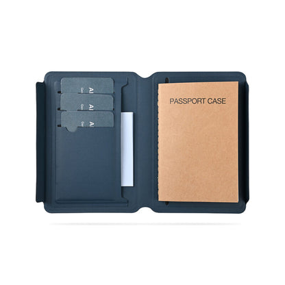 PASSPORT CASE PLUS ? Elegant Magnetic Closure Passport Holder with Recycled PU for Secure Travel Organization