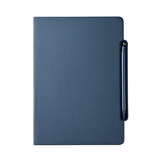 NOTECASE ? A5 Recycled PU Notebook with 96 Sheets, Built-in Phone Stand & Ruler