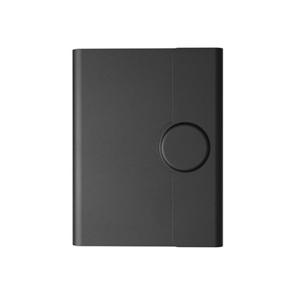 ROUNDFY PASSPORT ? High-Tech Recycled PU Passport Holder with Dual Findy Tracking for Apple FindMy & Google Hub