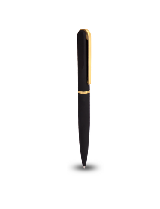 METAL PEN – Premium Stainless Steel Twist Pen with Rubberized Coating and Chrome Accents