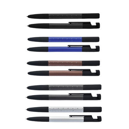 6-in-1 PEN – Versatile Multi-Functional Twist Pen with Touch Stylus, Ruler