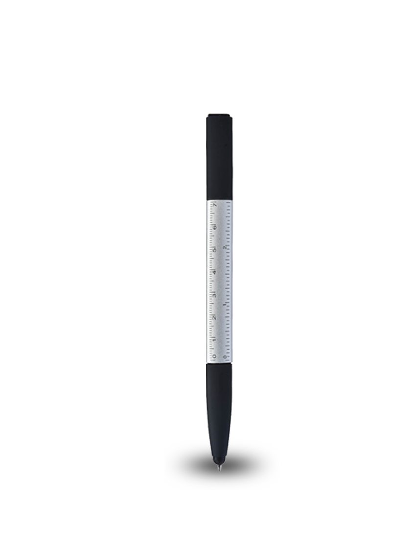 6-in-1 PEN – Versatile Multi-Functional Twist Pen with Touch Stylus, Ruler
