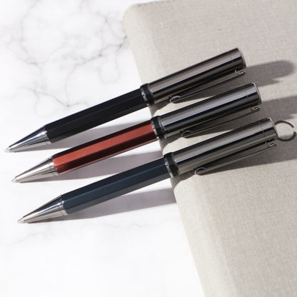 ALLURE PEN – Luxury Octagon-Sided Twist Ballpoint Pen with Gunblack Accents