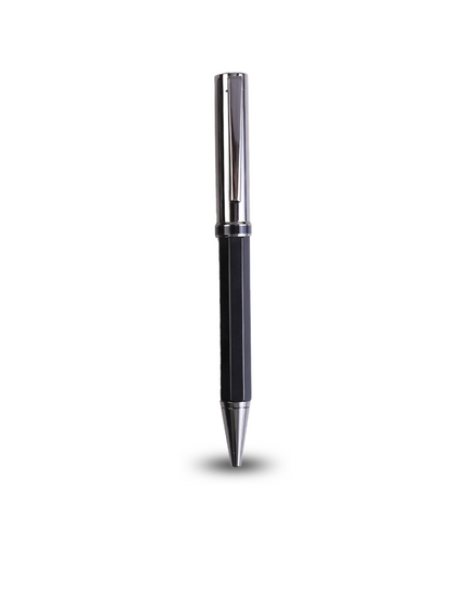 ALLURE PEN – Luxury Octagon-Sided Twist Ballpoint Pen with Gunblack Accents