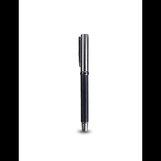 ALLURE ROLLER PEN Black – Luxury Octagon Sided Metal Pen with Gunblack Accents