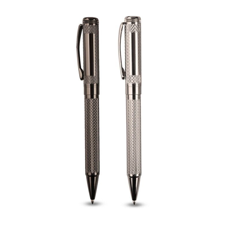 GLAMOUR PEN – Elegant Brass Ballpoint Pen with Intricate Carved Designs