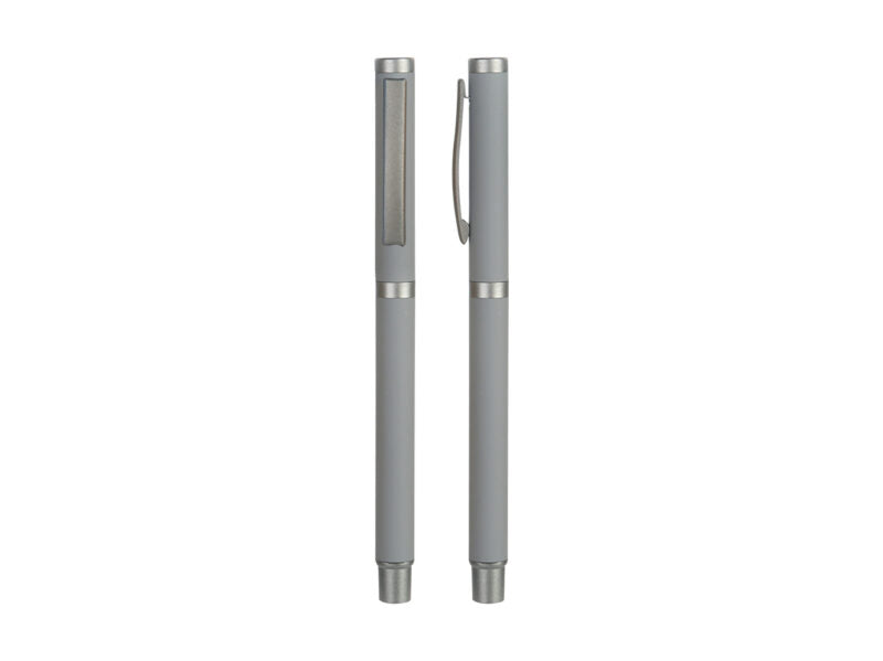 SLIM ROLLER – Stylish Metal Rollerball Pen with Rubberized Finish