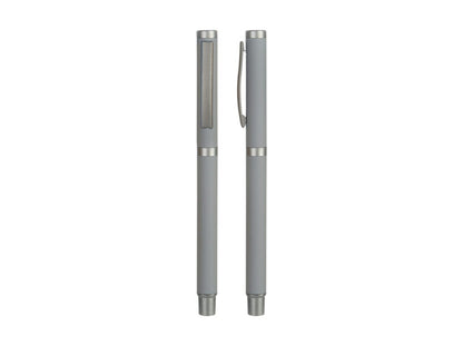 SLIM ROLLER – Stylish Metal Rollerball Pen with Rubberized Finish