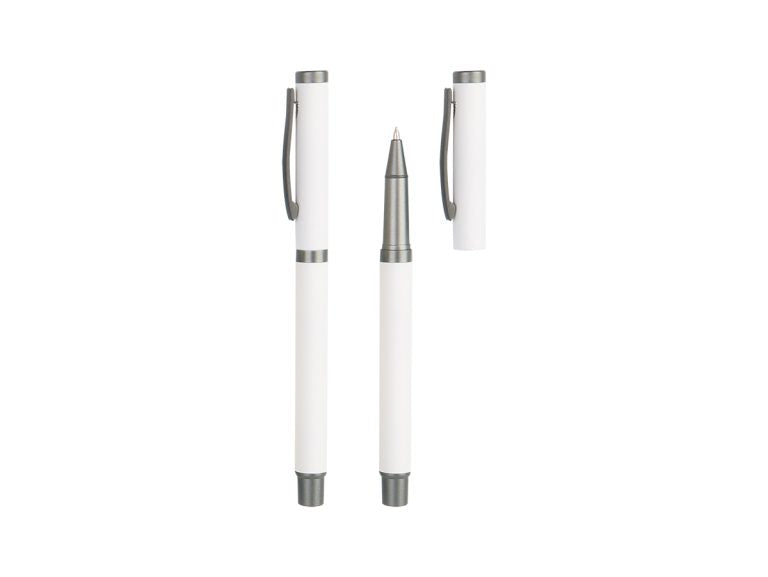 SLIM ROLLER – Stylish Metal Rollerball Pen with Rubberized Finish