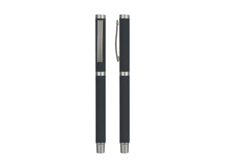 SLIM ROLLER – Stylish Metal Rollerball Pen with Rubberized Finish