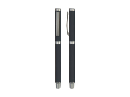 SLIM ROLLER – Stylish Metal Rollerball Pen with Rubberized Finish