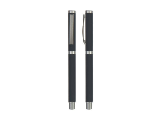 SLIM ROLLER – Stylish Metal Rollerball Pen with Rubberized Finish