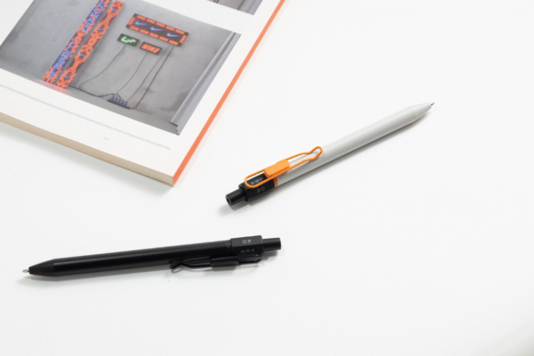 HEXASPINNER PEN ? Push Action Ballpoint Pen with Hexagonal Fidget Spinner, Matte Lacquered Aluminum Barrel