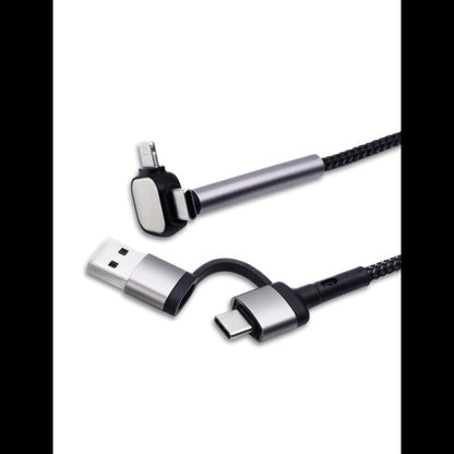 4-IN-1 PD CABLE – Versatile 1M Charging Cable with Phone Stand and Quick Charge Capability