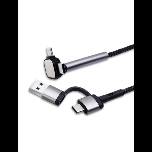 4-IN-1 PD CABLE – Versatile 1M Charging Cable with Phone Stand and Quick Charge Capability