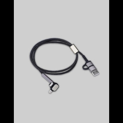 4-IN-1 PD CABLE – Versatile 1M Charging Cable with Phone Stand and Quick Charge Capability