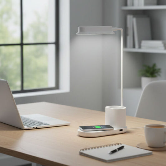 WIRELESS LAMP – LED Table Lamp with 3 Light Options and Fast Wireless Charging