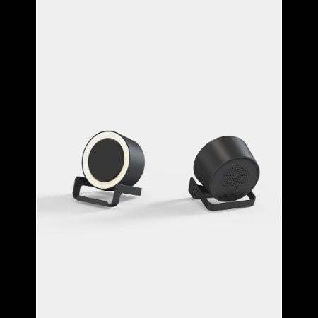 NIGHT LIGHT SPEAKER – Black Bluetooth Speaker with Wireless Charging and LED Display