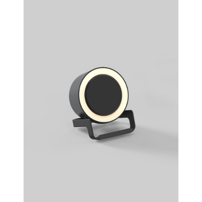 NIGHT LIGHT SPEAKER – Black Bluetooth Speaker with Wireless Charging and LED Display
