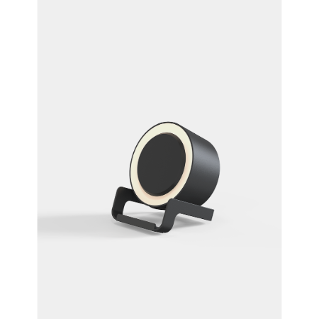 NIGHT LIGHT SPEAKER – Black Bluetooth Speaker with Wireless Charging and LED Display
