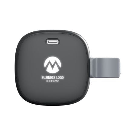 LIGHT UP SQUARISH – Eco-Friendly Bluetooth Speaker with 10W Wireless Charger and Customizable Logo