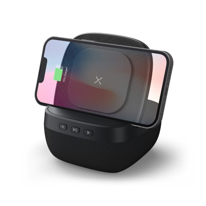 BOOM SOUND – Powerful 5W Speaker with 15W Wireless Charger and Light-Up Logo