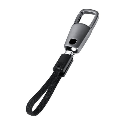 KEYHOLE ? Compact Zinc Alloy USB-C to USB-C Cable with 60W Fast Charging, Data Transfer & Stylish Keychain Design