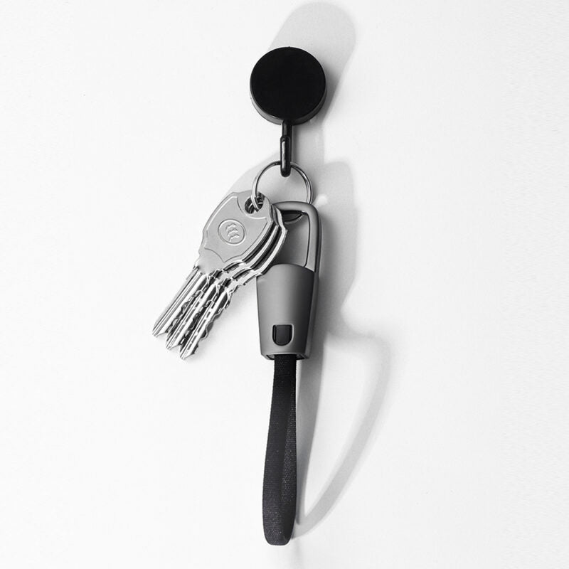 KEYHOLE ? Compact Zinc Alloy USB-C to USB-C Cable with 60W Fast Charging, Data Transfer & Stylish Keychain Design