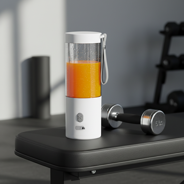 PORTABLE BLENDER ? Powerful 450ML Rechargeable Mixer for Smoothies & On-the-Go Blending with Up to 18 Uses Per Charge