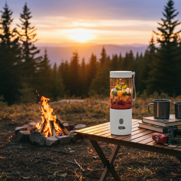 PORTABLE BLENDER ? Powerful 450ML Rechargeable Mixer for Smoothies & On-the-Go Blending with Up to 18 Uses Per Charge