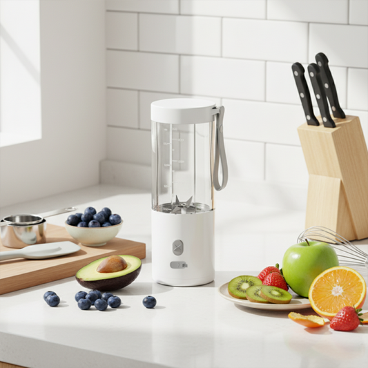 PORTABLE BLENDER ? Powerful 450ML Rechargeable Mixer for Smoothies & On-the-Go Blending with Up to 18 Uses Per Charge