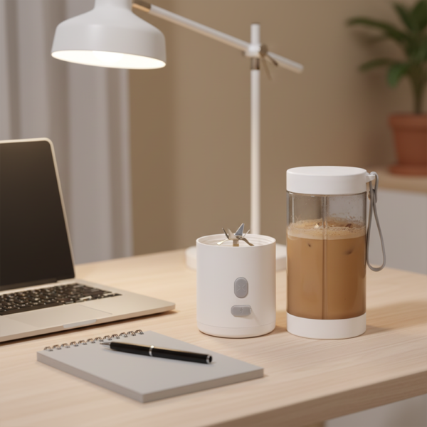 PORTABLE BLENDER ? Powerful 450ML Rechargeable Mixer for Smoothies & On-the-Go Blending with Up to 18 Uses Per Charge