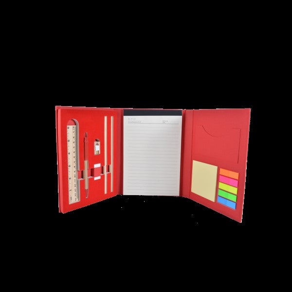 TRI-FOLD STATIONERY SET – All-in-One Stationery Organizer with Craft Paper Cover