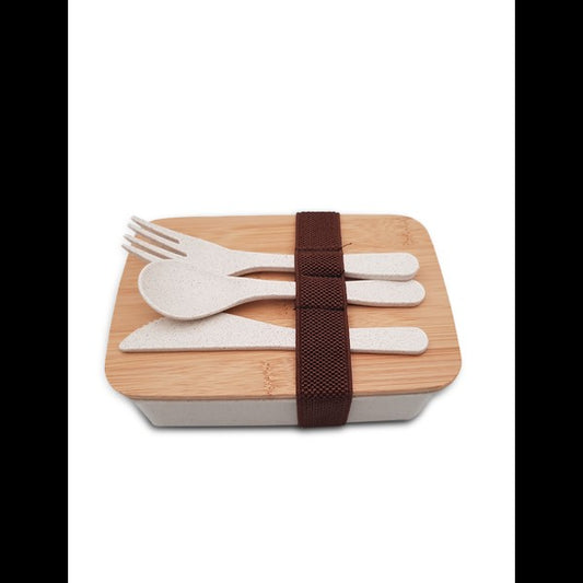 WHEAT LUNCH KIT – Eco-Friendly Reusable Lunch Box with Cutlery Set