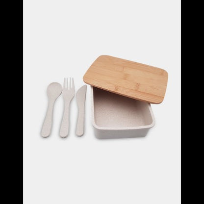 WHEAT LUNCH KIT – Eco-Friendly Reusable Lunch Box with Cutlery Set