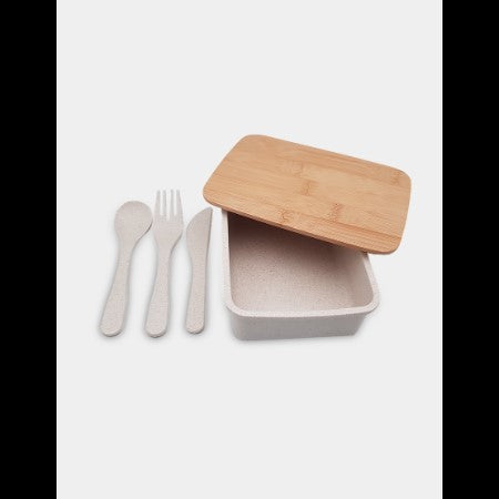 WHEAT LUNCH KIT – Eco-Friendly Reusable Lunch Box with Cutlery Set