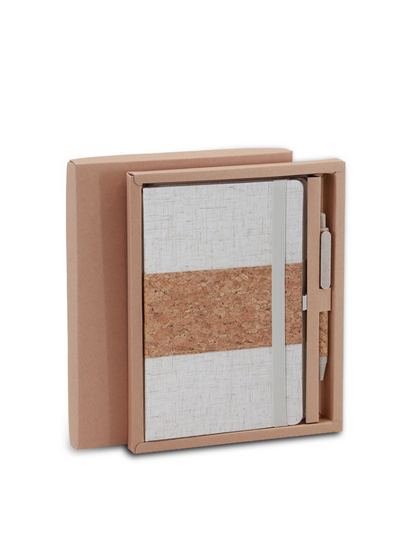 CORKNOTE SET – Sustainable A5 Notebook, Cork Ballpen
