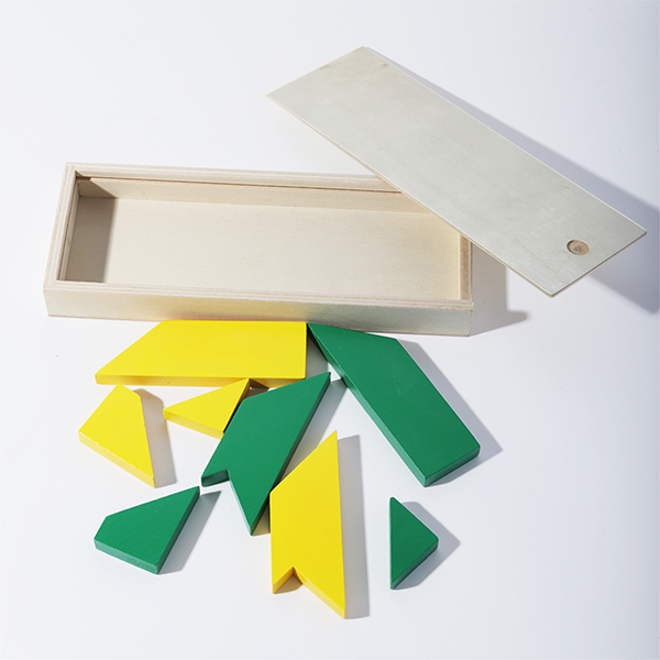 T PUZZLE – Wooden Puzzle for Creative Shape Building