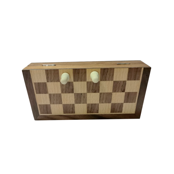 CHESS BOARD ? Compact Wooden Chess Set for Travel, Home Use with Educational Focus on Strategy & Concentration