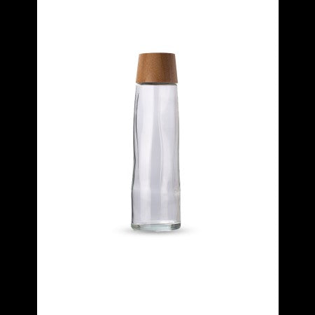CALYPSO GLASS Bottle – Transparent 750ml with Bamboo Lid