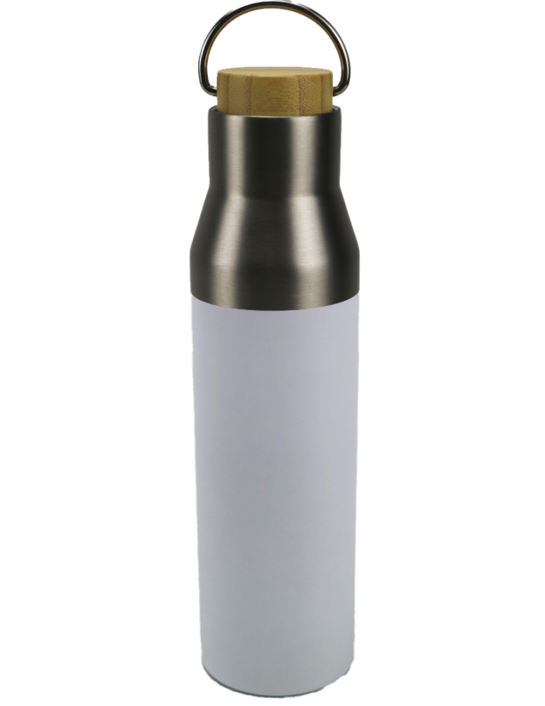 ECO FLASKS – 600ml Double Wall Flask with Bamboo Lid