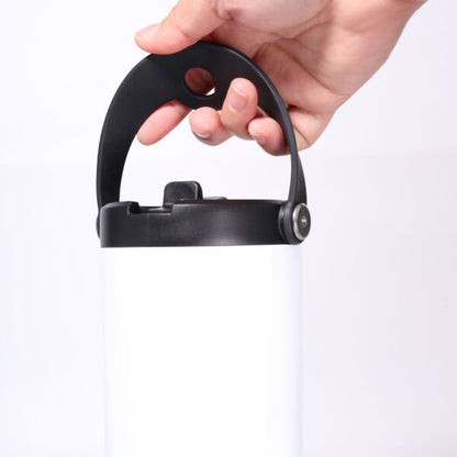 EXPLORER Powder Coating – Versatile 900ml Recycled Stainless Steel Mug with Straw