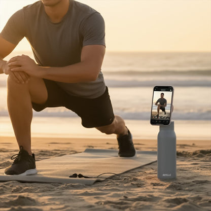 BOTELLA ULTRA 750ml Durable Eco-Friendly Stainless Steel Water Bottle with MagSafe Phone Holder & Wide Opening for Easy Cleaning