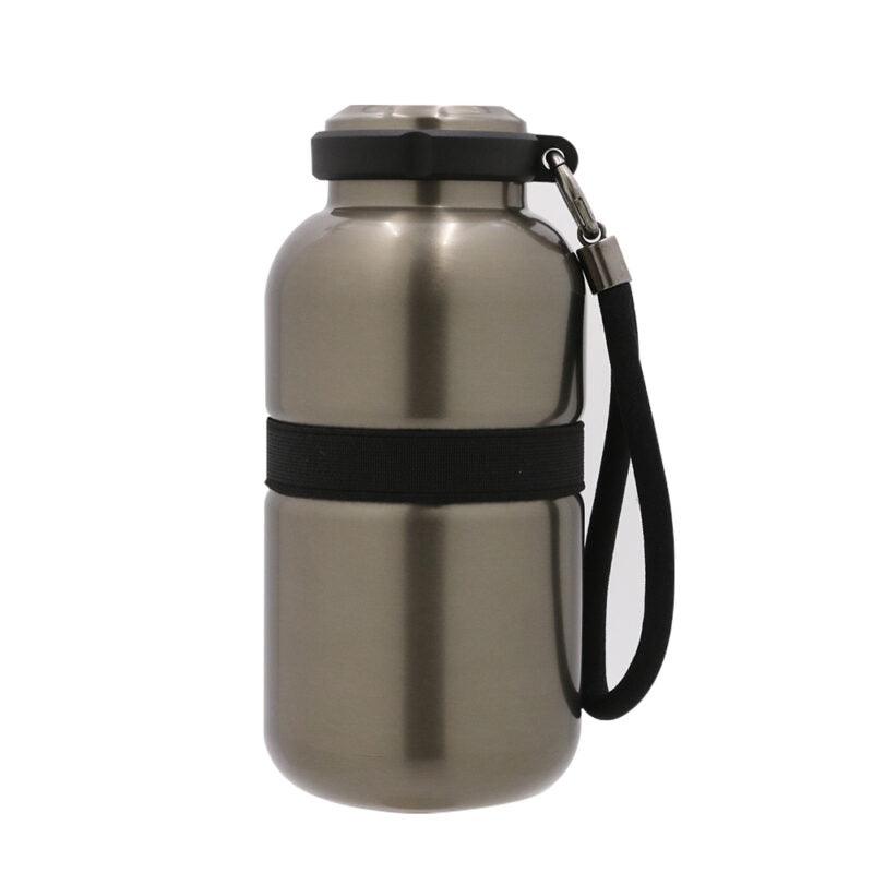 PRIME FLASK ? Premium 420ml Double-Wall Stainless Steel Flask with Vacuum Insulation & Leak-Proof Silicone Seal