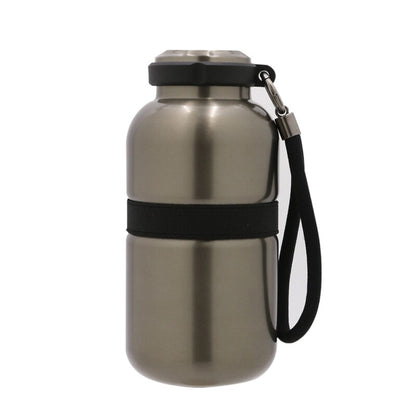 PRIME FLASK ? Premium 420ml Double-Wall Stainless Steel Flask with Vacuum Insulation & Leak-Proof Silicone Seal