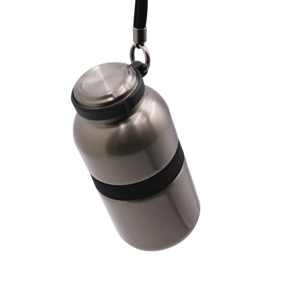 PRIME FLASK ? Premium 420ml Double-Wall Stainless Steel Flask with Vacuum Insulation & Leak-Proof Silicone Seal